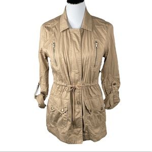 Dept 222 Lightweight Parachute Jacket Tan Size Medium